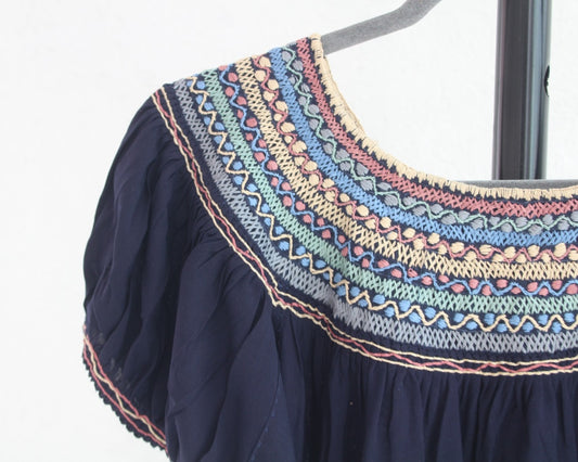 Blusa Catalina  Azul Marino  Unitalla