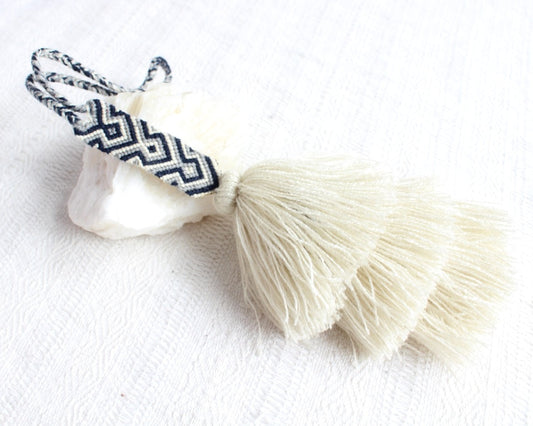 Campanitas con pulsera Beige Azul Marino