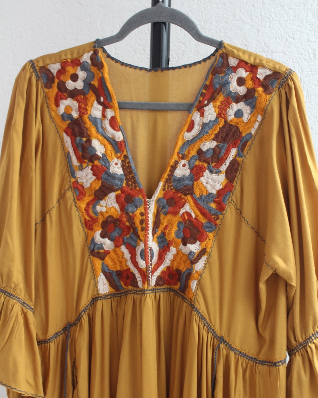 Vestido Blanca Amarillo Colores 2XL