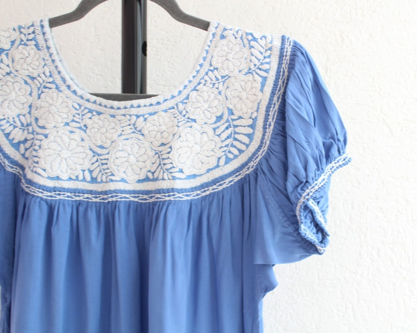 Blusa Aguacatenango Azul Blanco