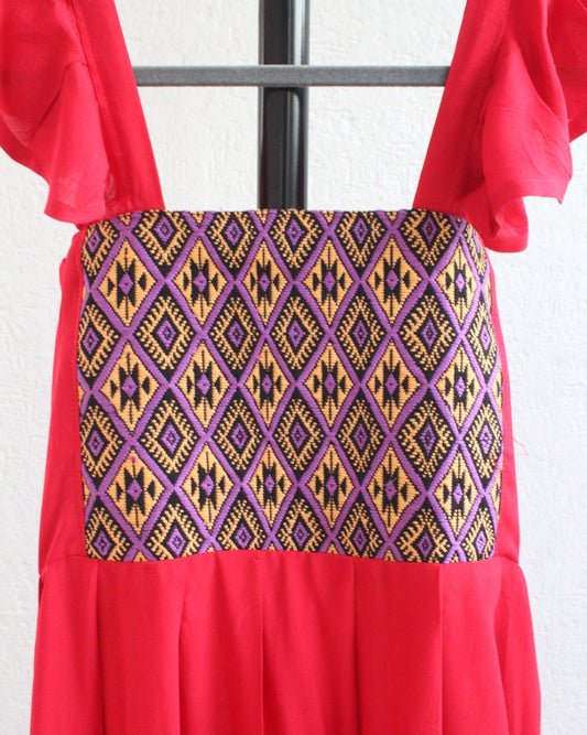 Vestido Anita Rojo Estrellas