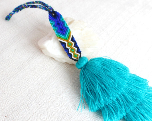 Campanitas con pulsera Turquesa Azul  Verde