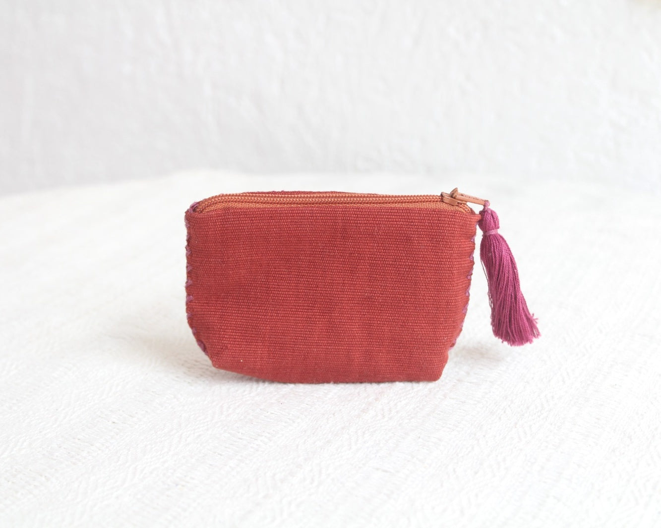Mini Monedero Mariposas Beige Teja