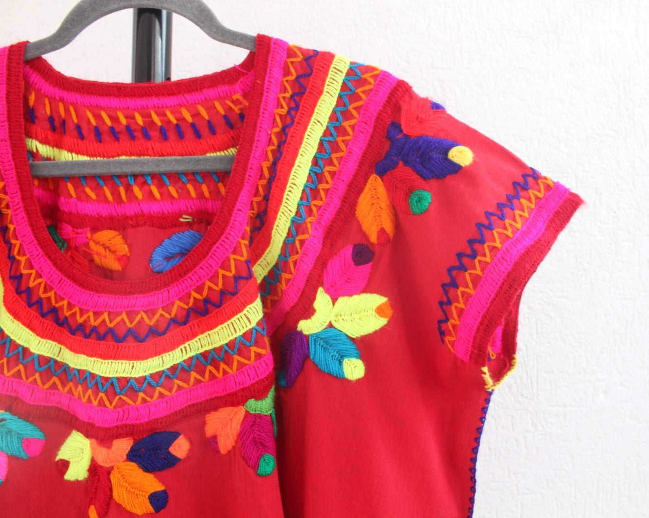 Blusa Ana Hojas Rojo Colores 2XL