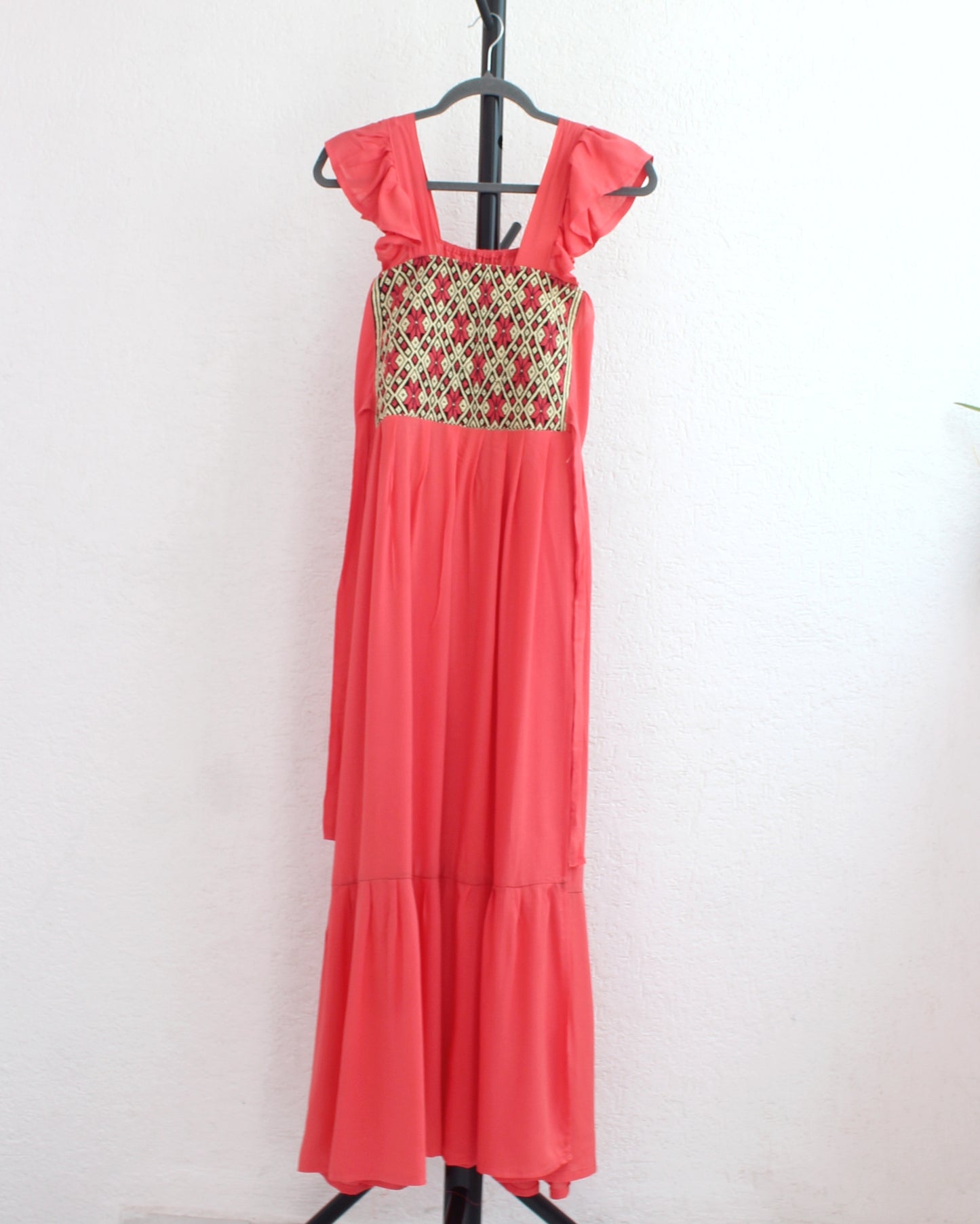 Vestido Anita XL - 2XL Largo Coral