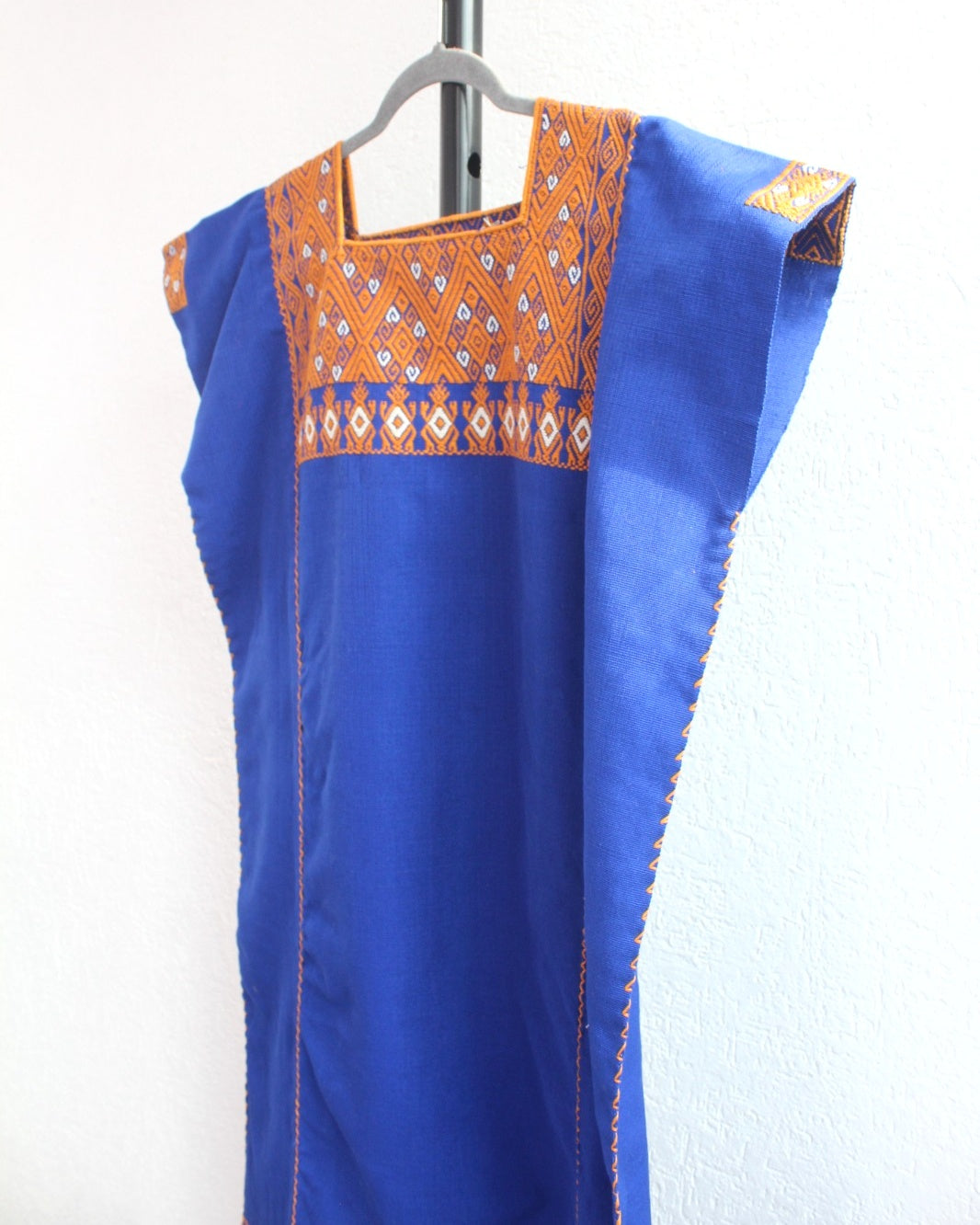 Huipil Larráinzar Azul Amarillo