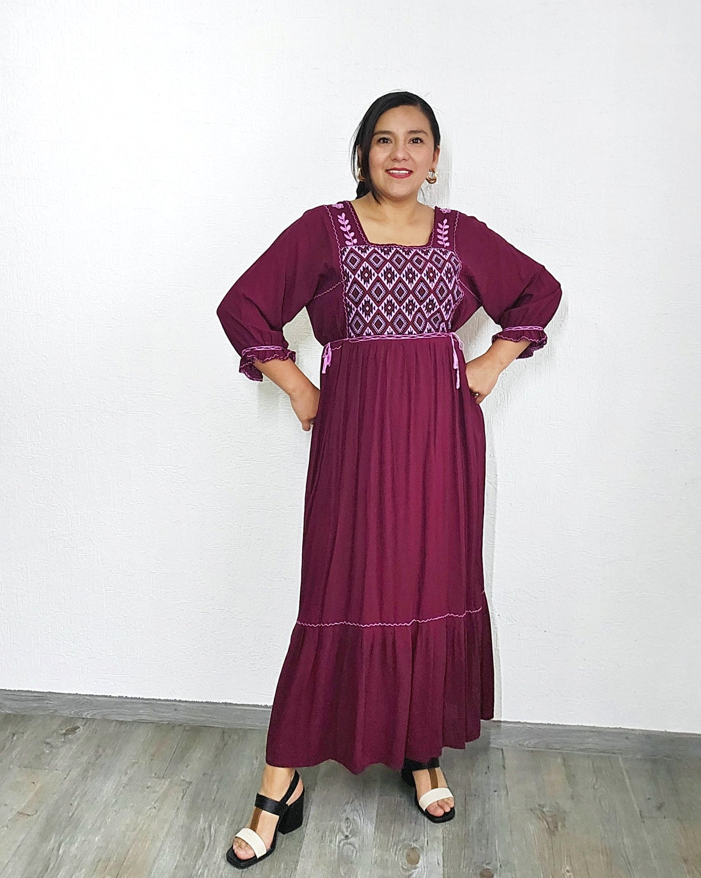 Vestido Elena Vino Unitalla
