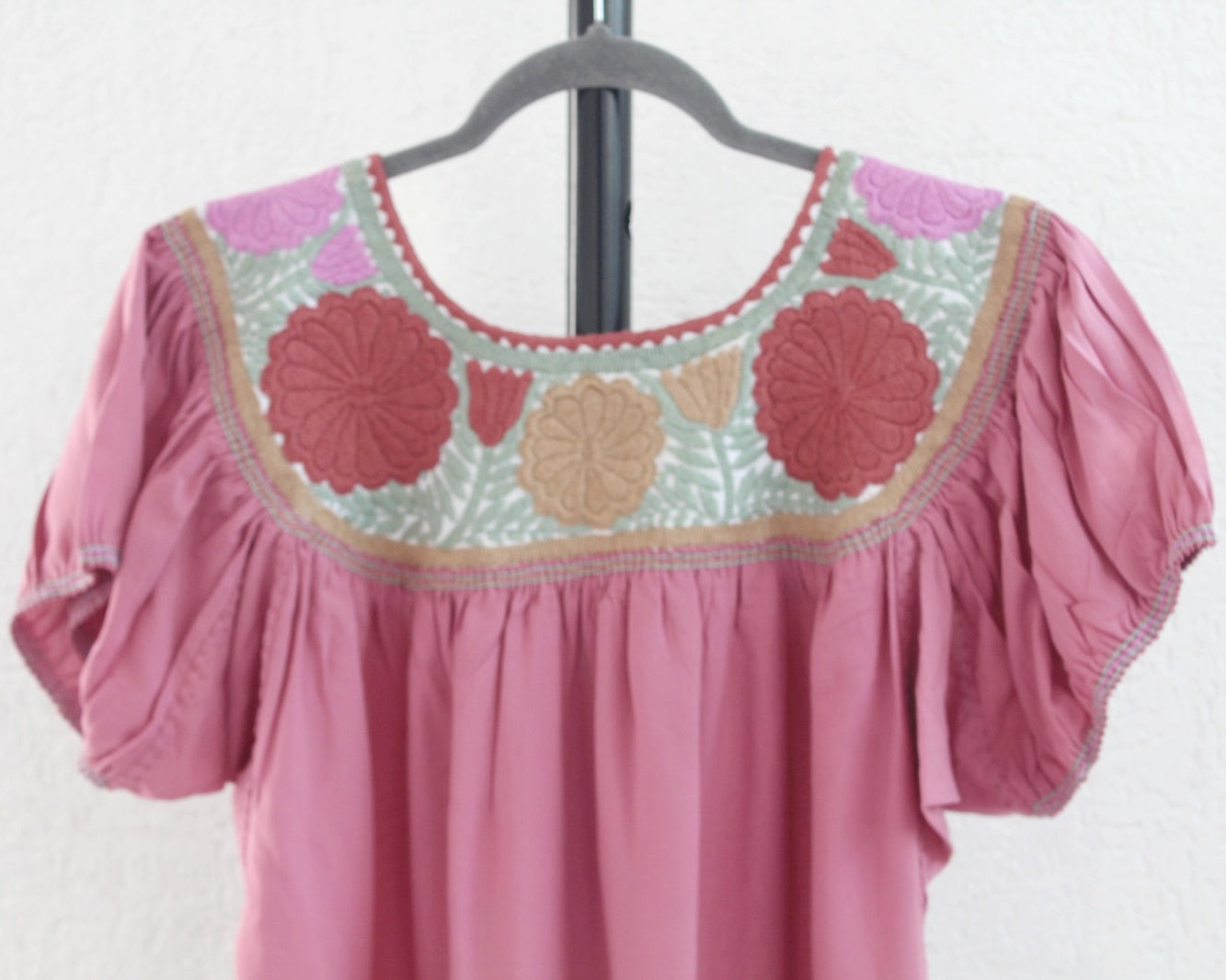 Blusa Aguacatenango Rosa Palo Beige