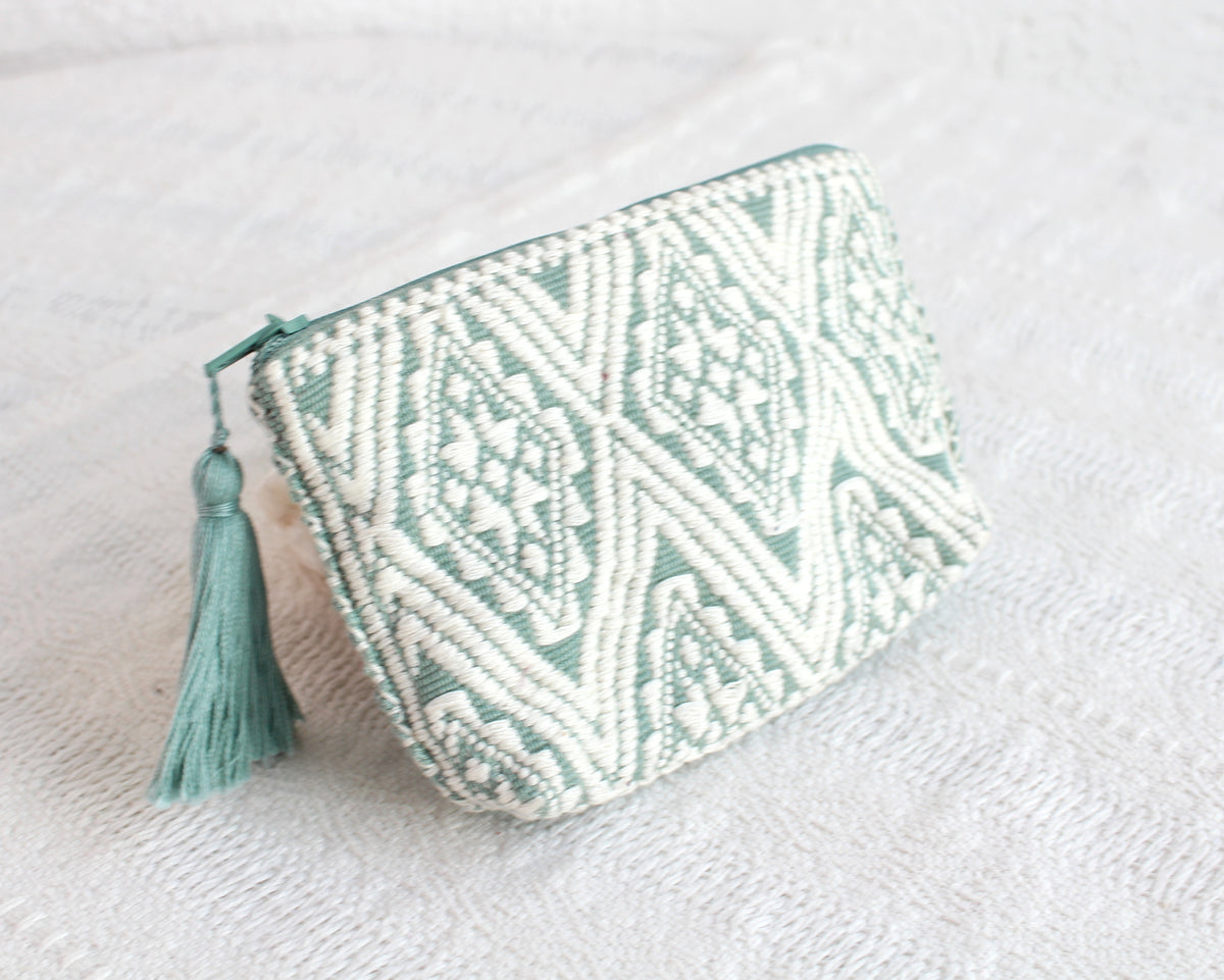 Monedero Estrellas Blanco Menta