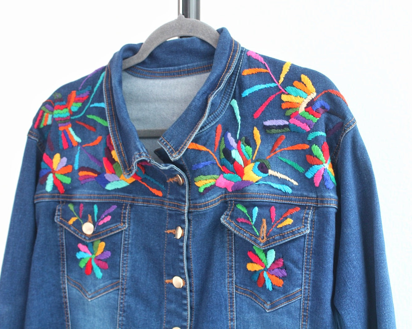 Chamarra Mezclilla 3XL Tenangos Colores