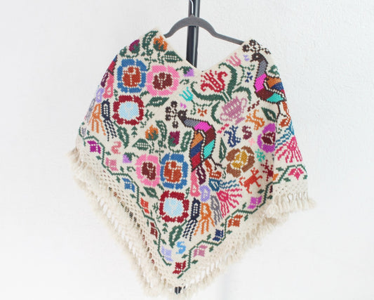 Mañanita PavoReal Natural Punto de Cruz