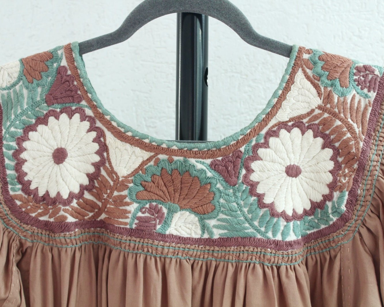 Blusa Aguacatenango Cafe Claro Menta