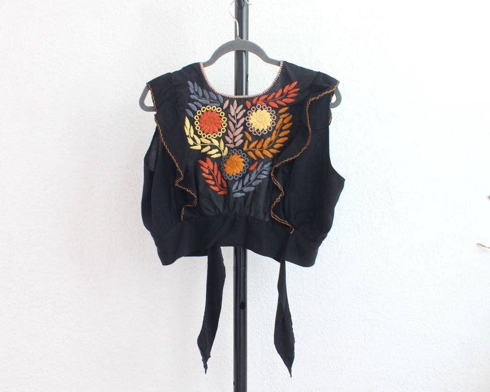 Crop Top Sofi Negro Cafe