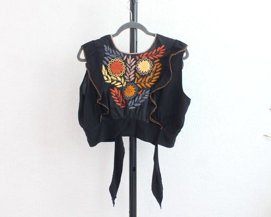 Crop Top Sofi Negro Cafe