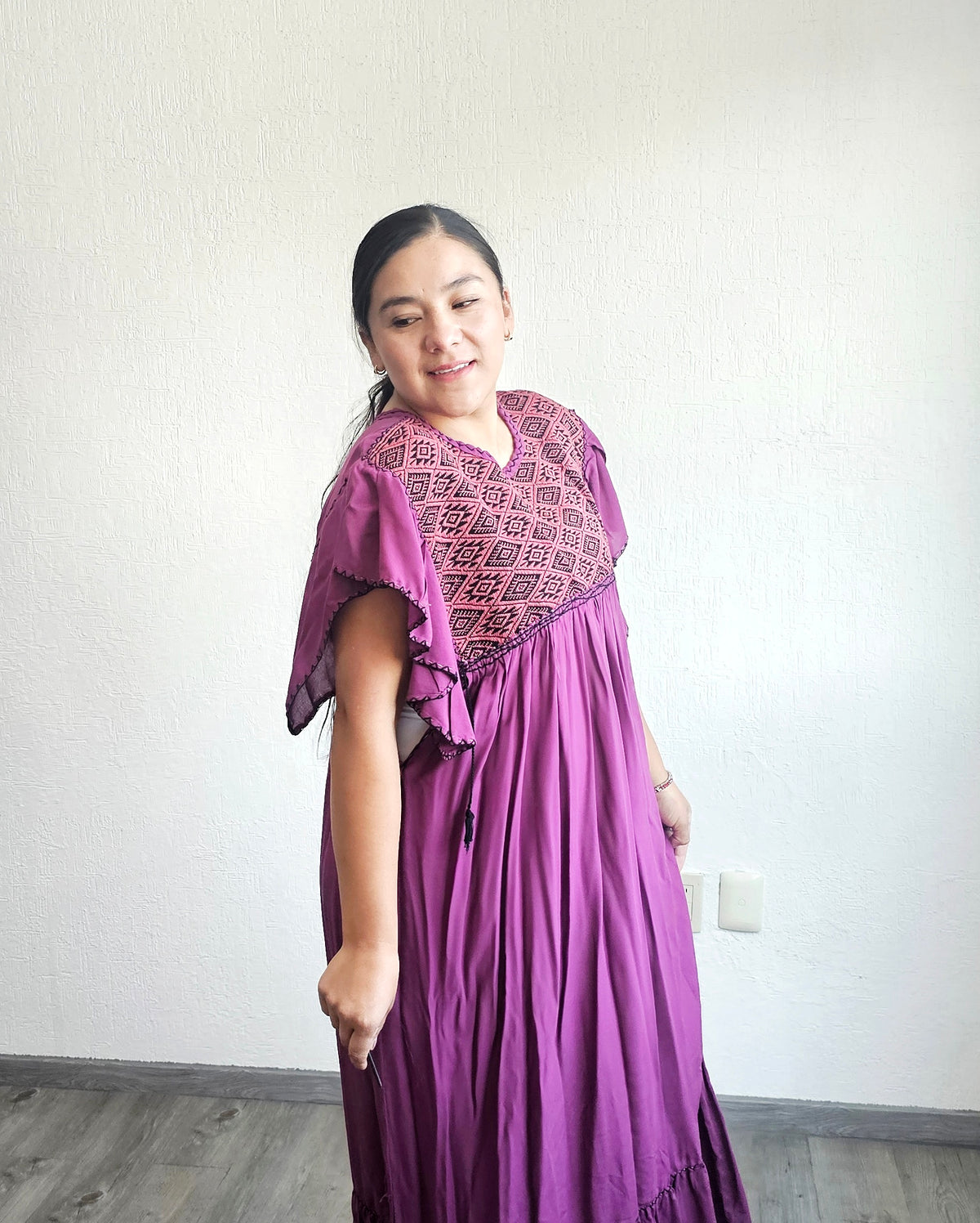 Vestido Margarita Estrellas Violeta  XL - XXL