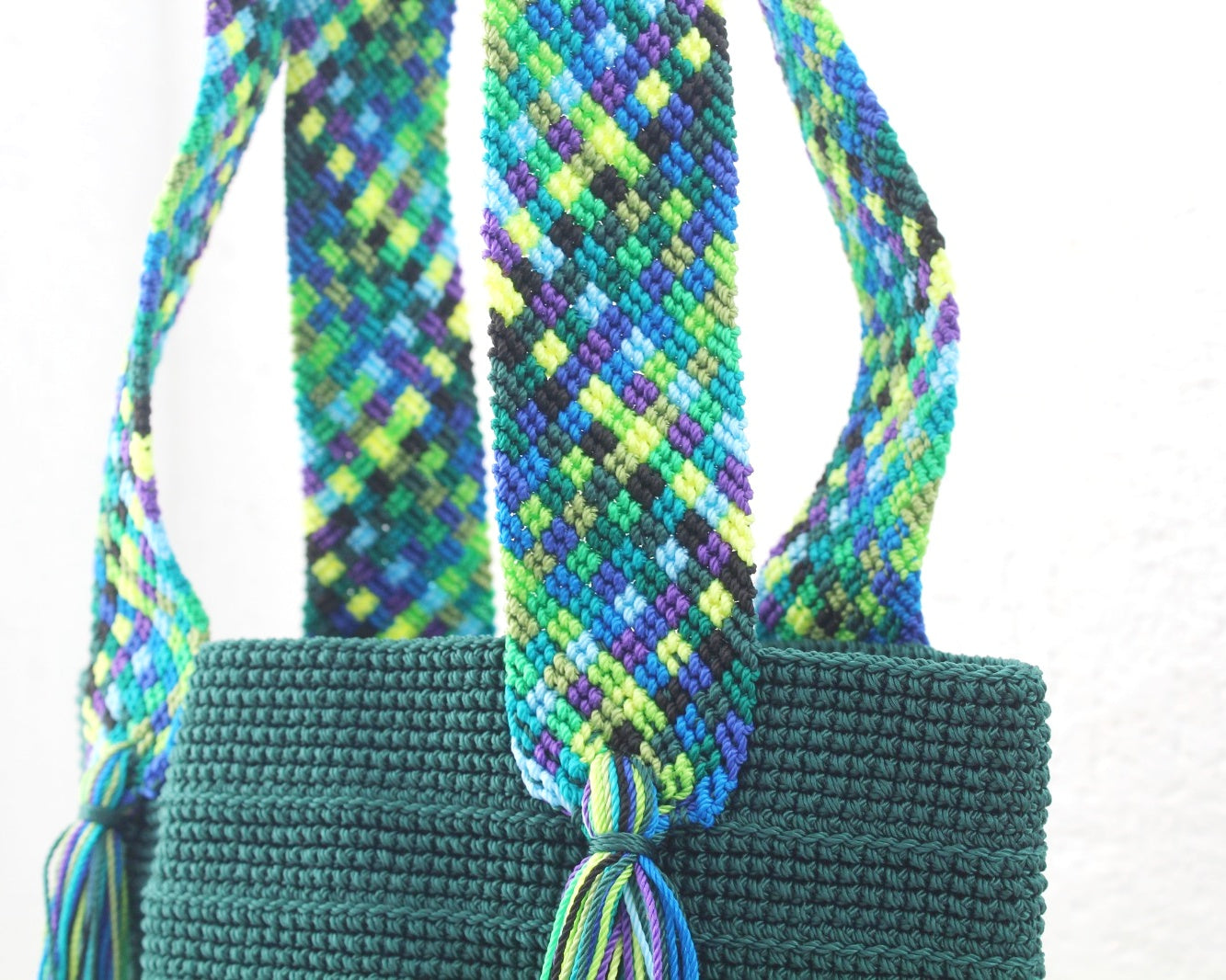 Bolso de mano Verde Colores Puntitos