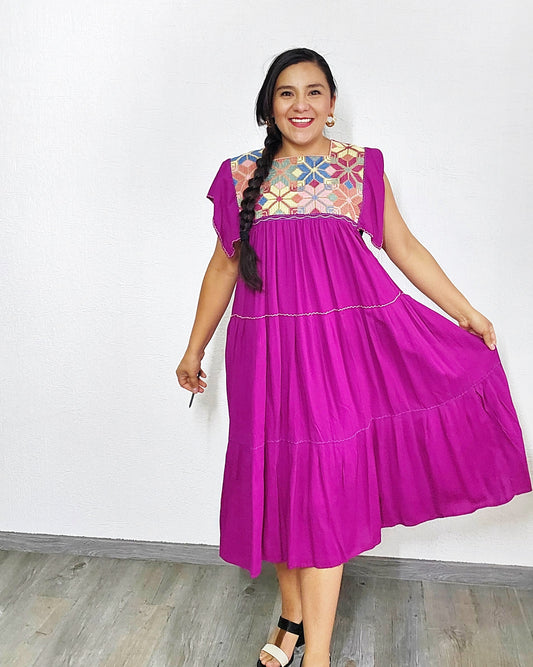 Vestido Maria * Bugambilia Colores Unitalla