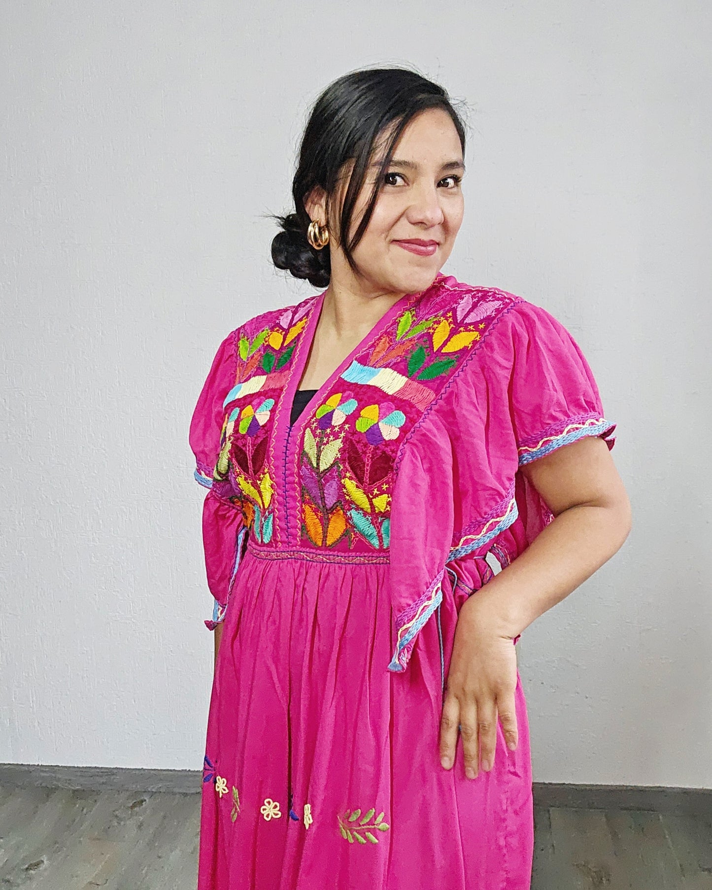 Vestido Milpa Rosa México Colores L / XL