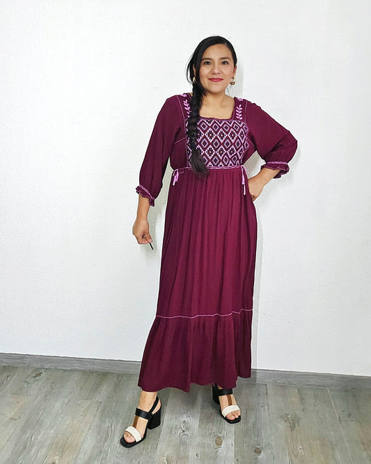 Vestido Elena Vino Unitalla