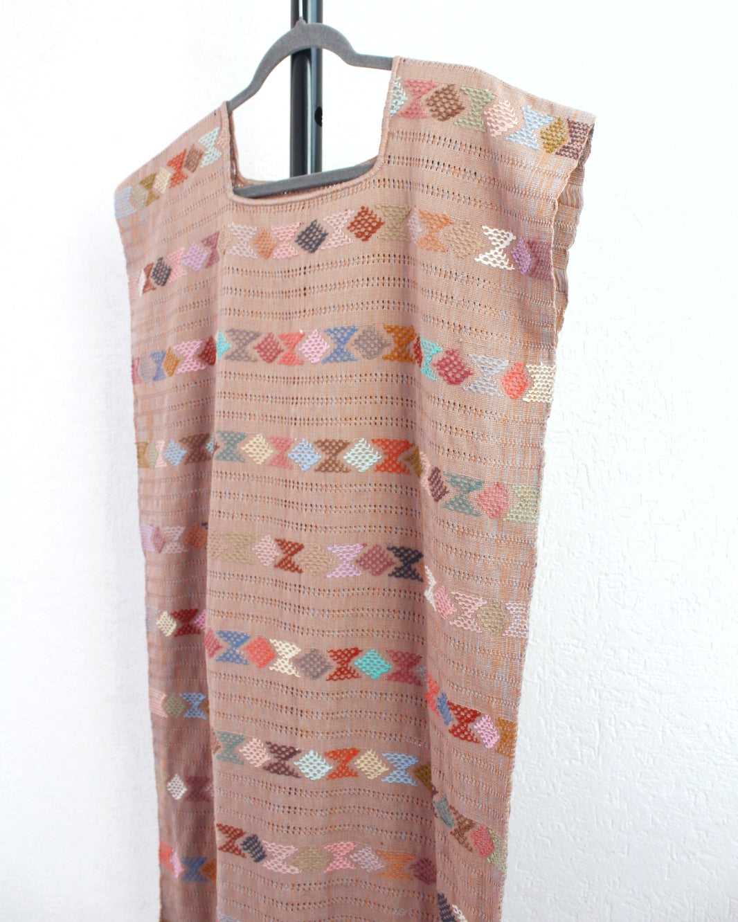 Huipil Largo Angela Beige Colores Ch M