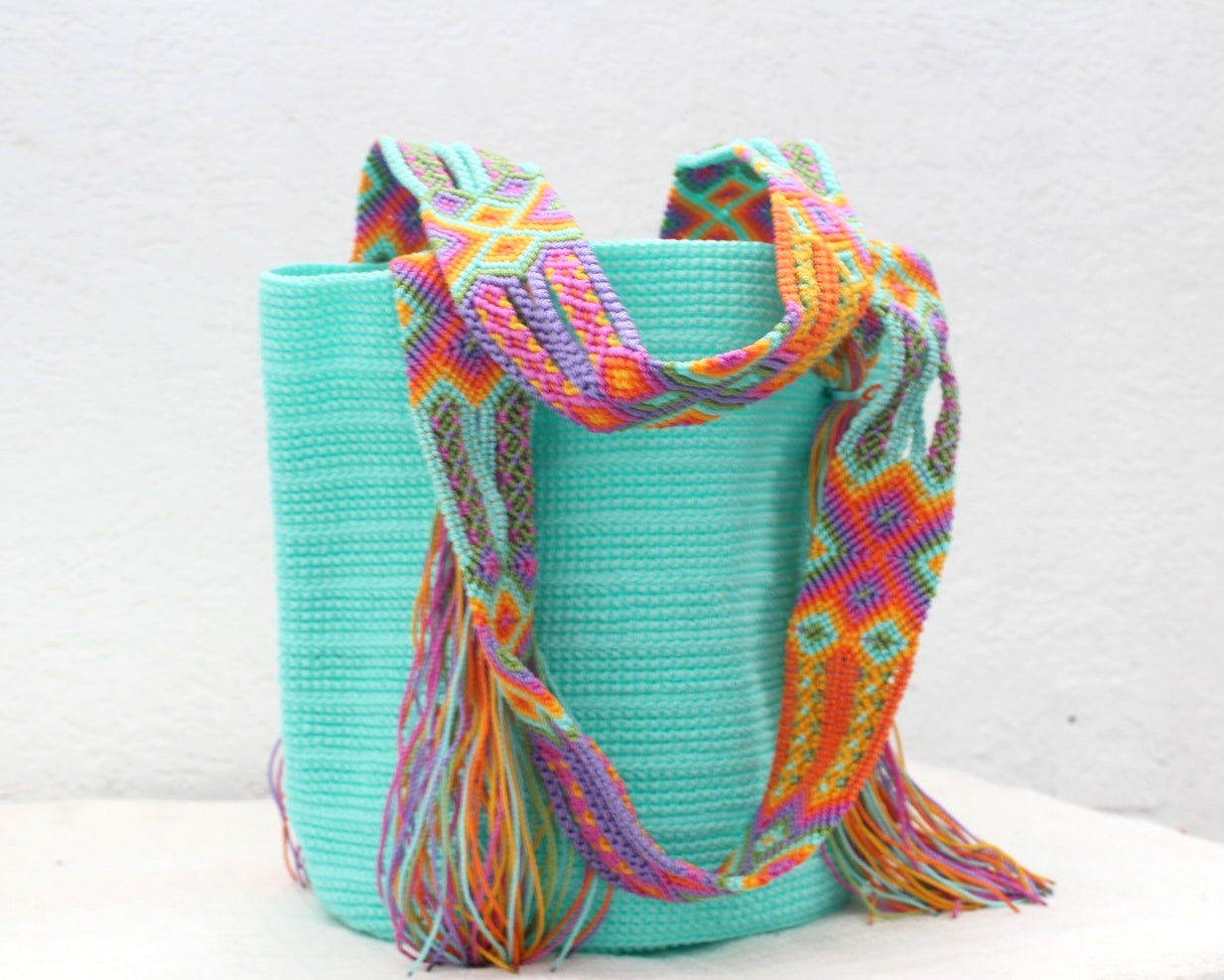 Bolso de mano Aqua Rosa Naranja