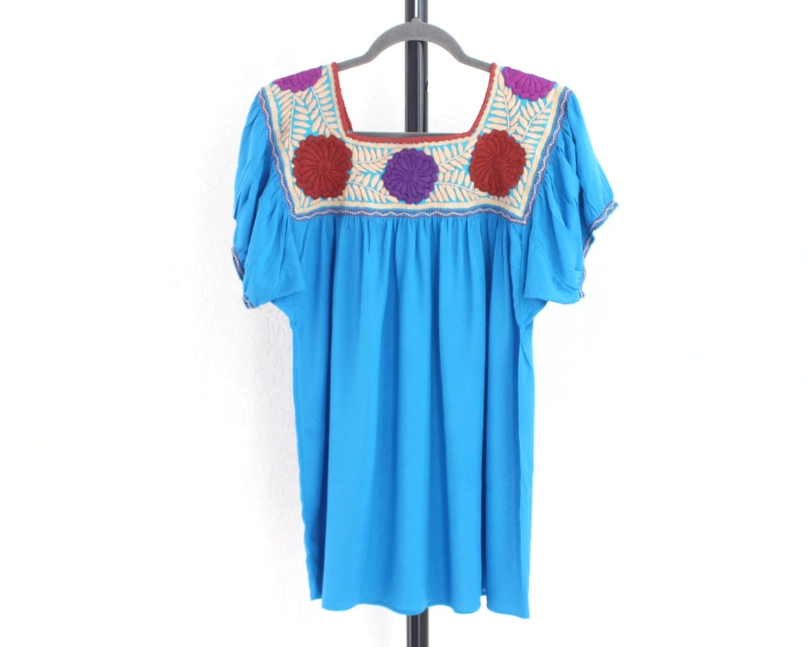 Blusa Aguacatenango Azul Beige