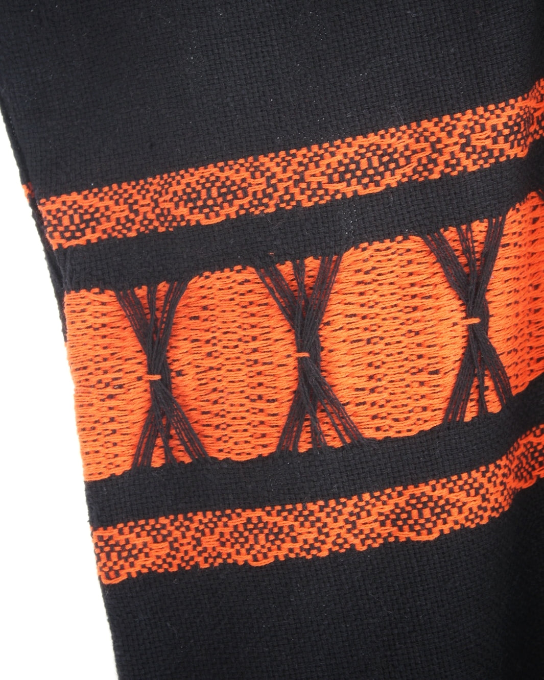 Huipil Ali Negro Naranja XL XXL