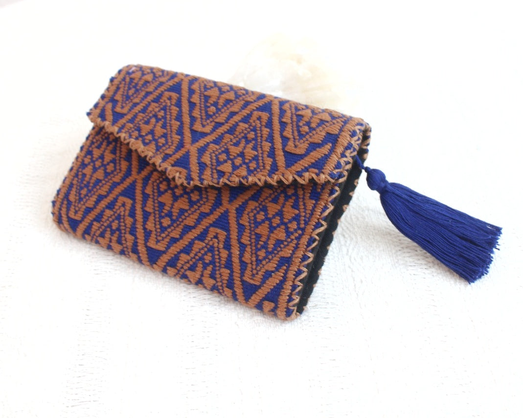 Cartera Estrellas Azul Café