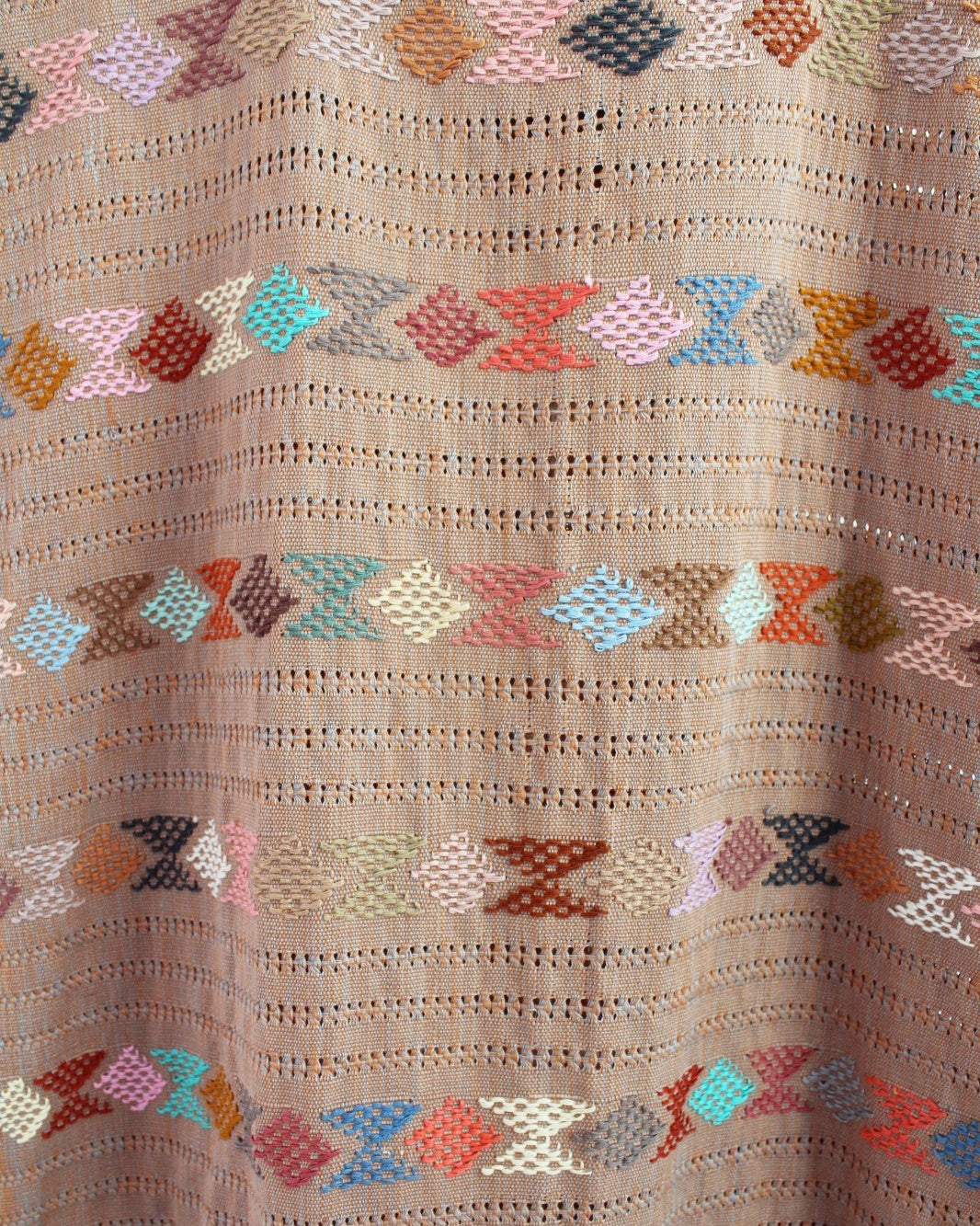 Huipil Largo Angela Beige Colores Ch M