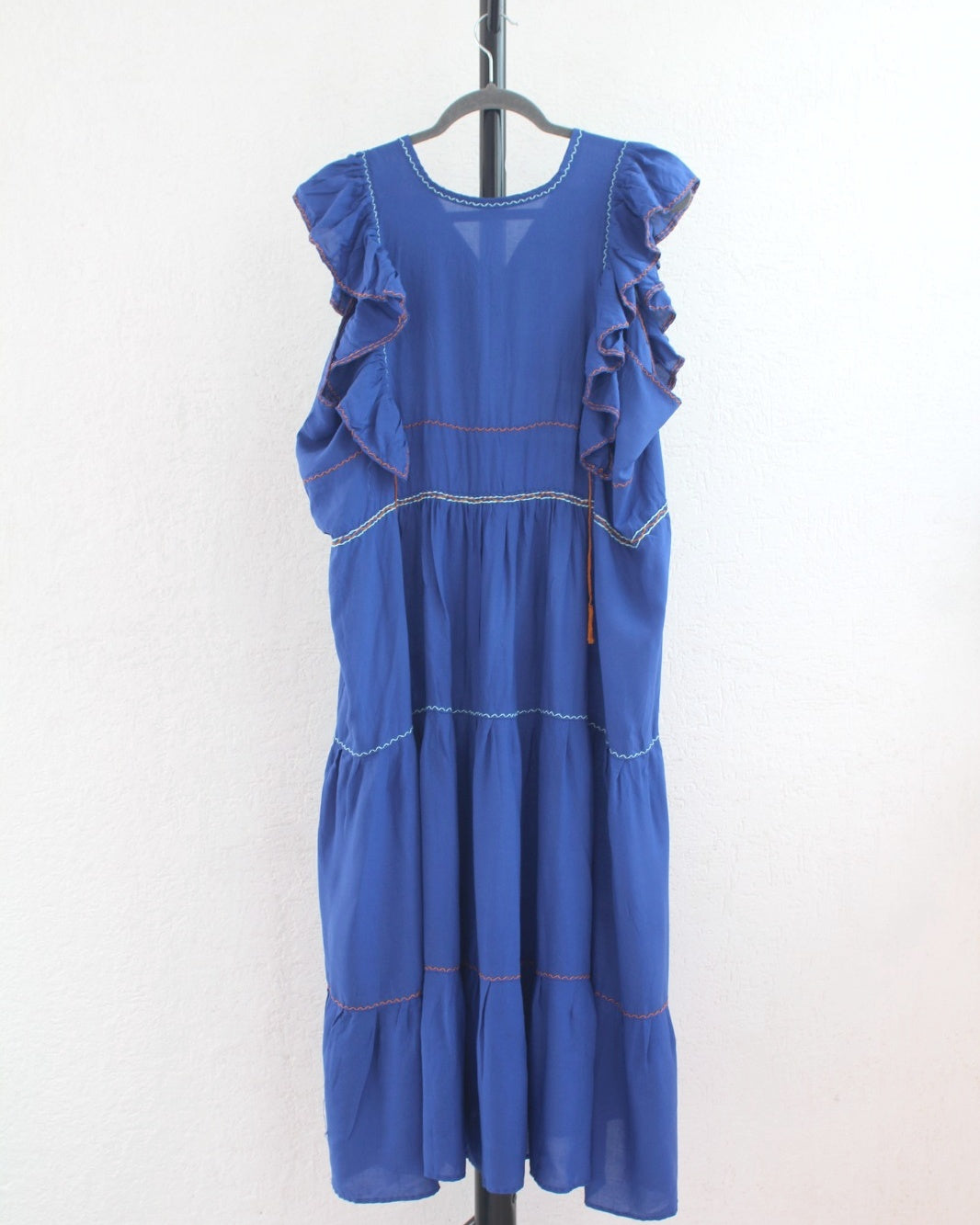 Vestido Antonia Azul Turquesa Amarillo