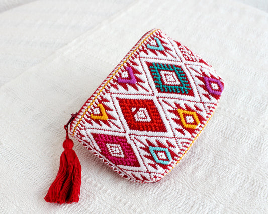 Monedero Estrellas Colores Rojo