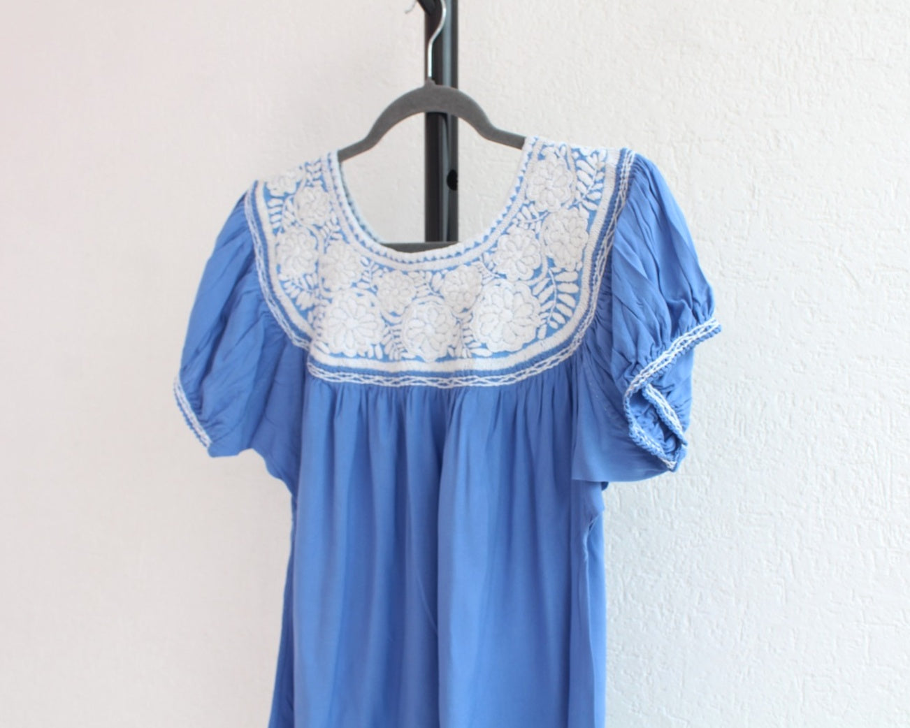 Blusa Aguacatenango Azul Blanco