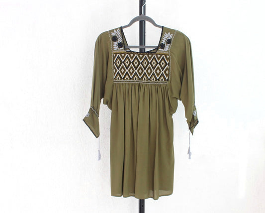 Blusa Maya Negro Verde