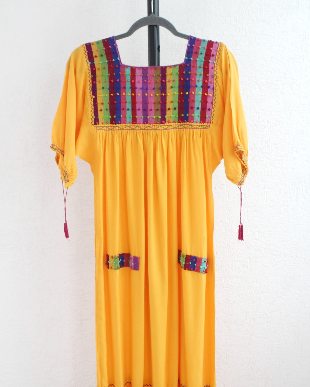 Vestido Nuditos 3/4 Amarillo Colores