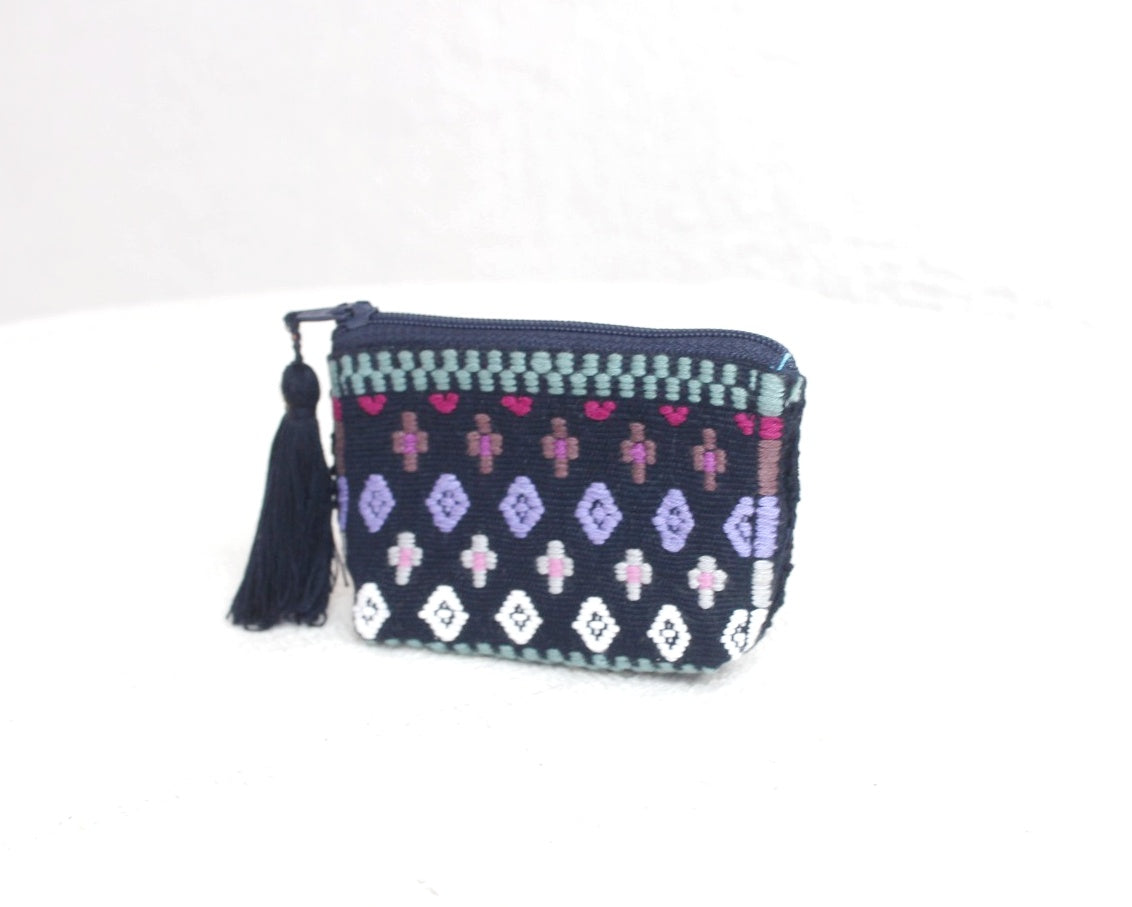 Mini Monedero Cosmos Negro Lila