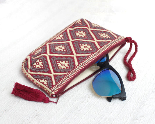 Neceser Estrellas Rojo Beige Gris