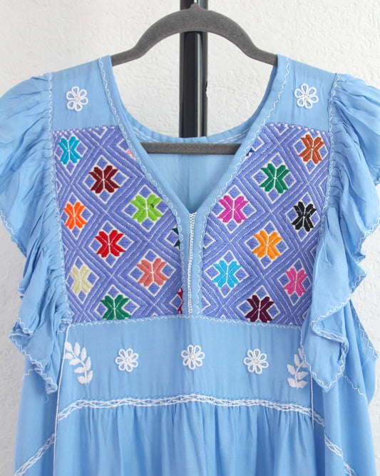 Vestido Antonia Azul Claro