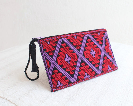 Neceser Estrellas Diamante Lila Rojo Negro