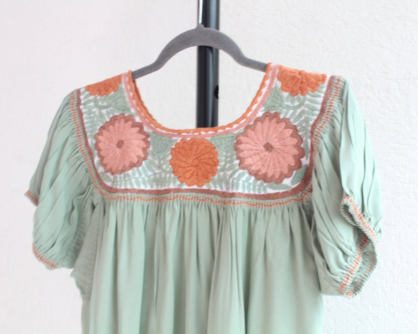 Blusa Aguacatenango Menta Rosa Naranja