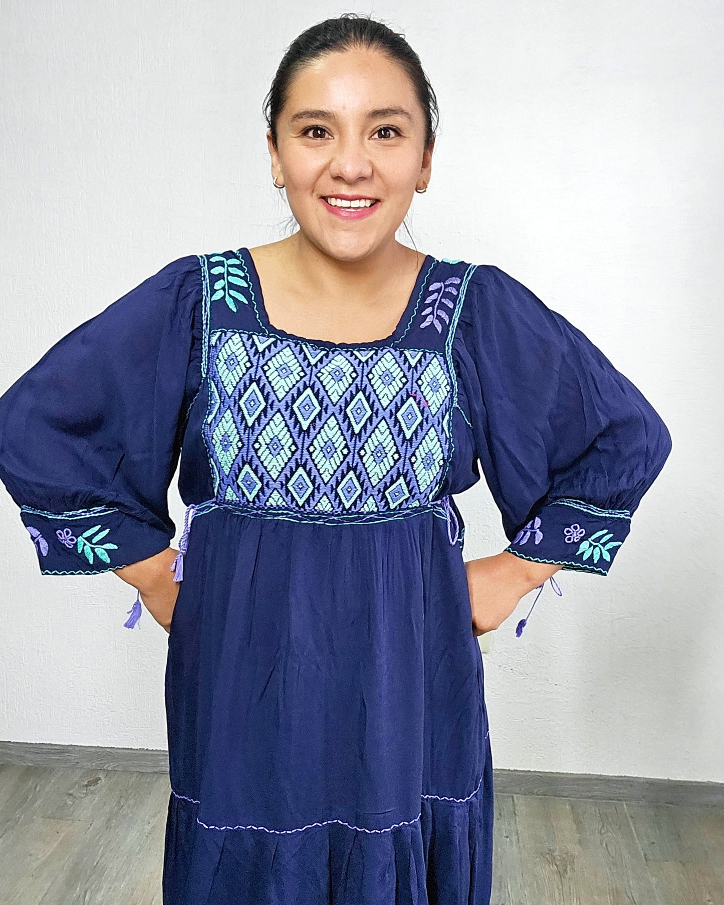 Vestido Elena Azul Marino Unitalla