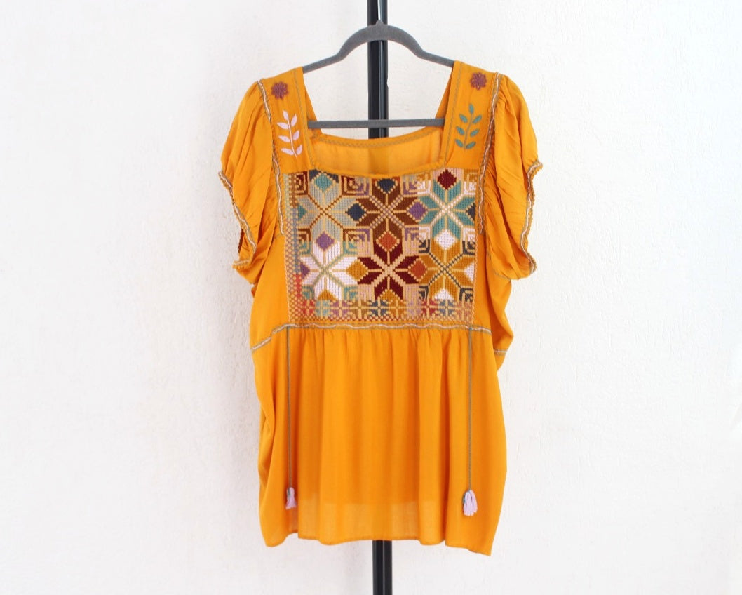 Blusa Maribel Amarillo Colores L XL
