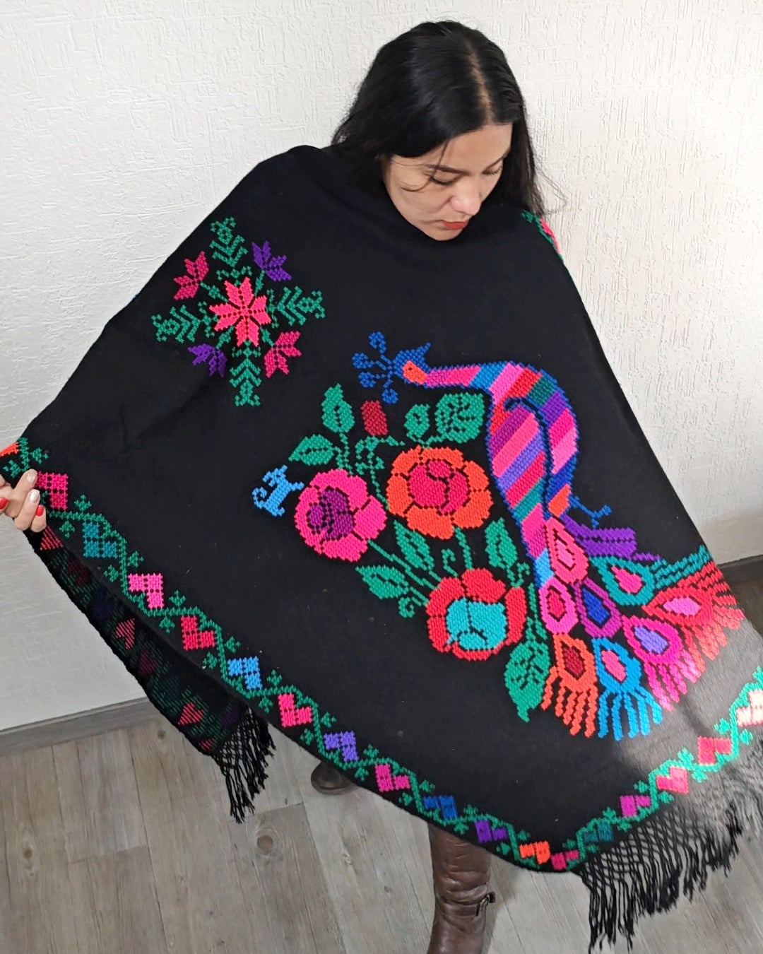 Rebozo Pavoreal Colores Grande