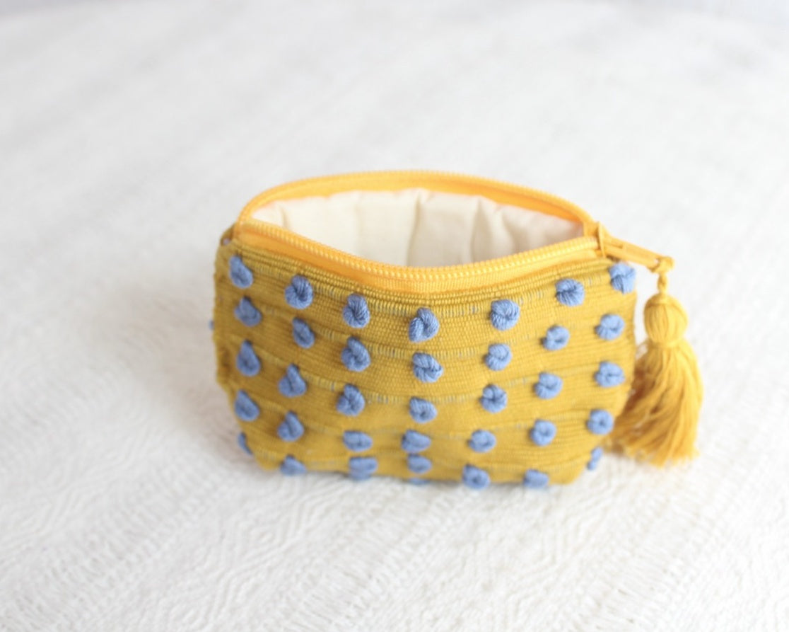 Mini Monedero Nuditos Amarillo Azul