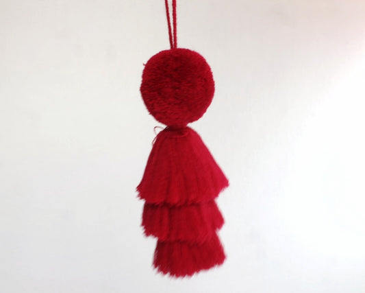 Pompon Grande Rojo Carmin