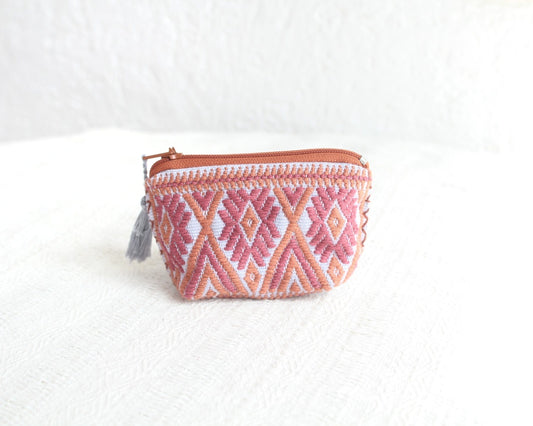 Mini Monedero Estrellas Vino Gris