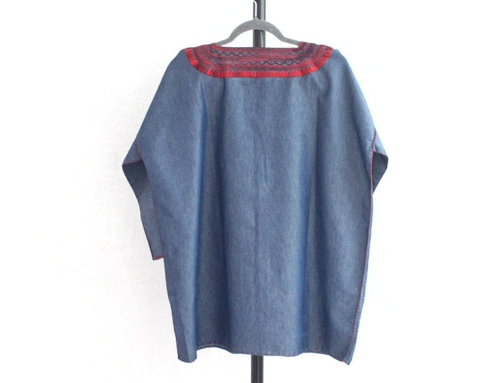 Blusa Imelda XL Mezclilla Rojo