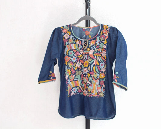 Blusa Imelda Mezclilla Animalitos Ch