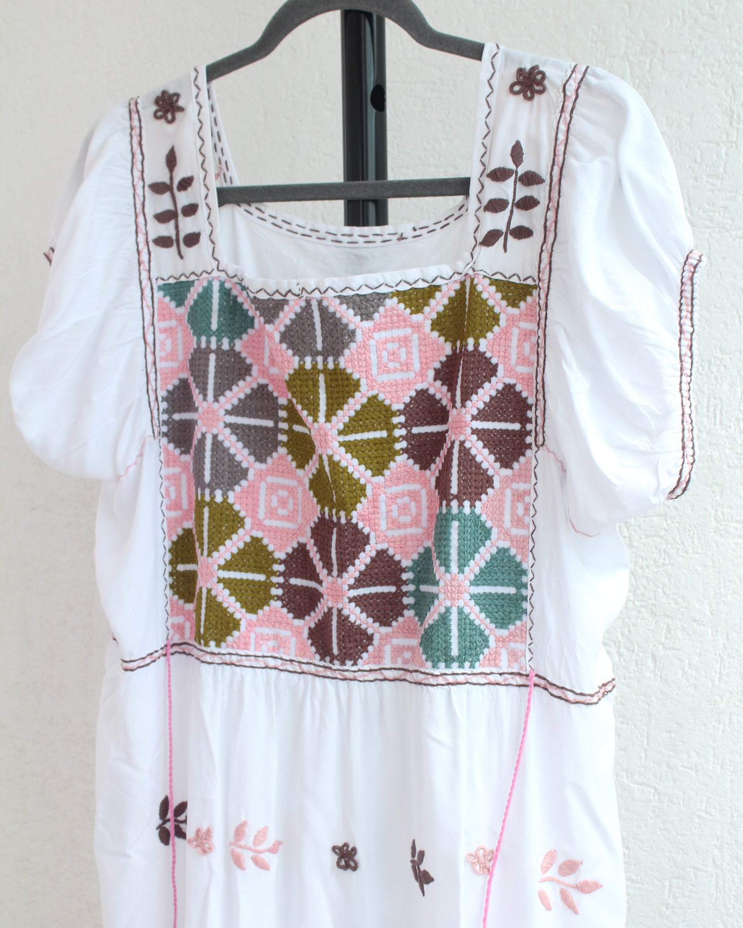 Vestido Maribel Flores Blanco Colores L / XL