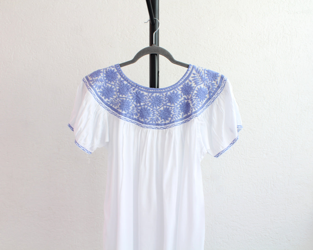 Blusa Aguacatenango Blanco Lila