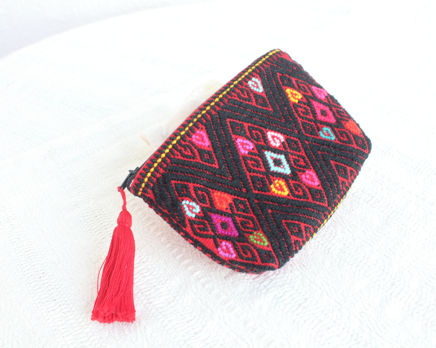 Monedero Pejel Rojo Negro